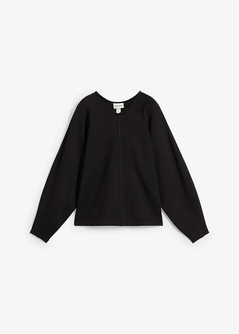 T-shirt manches longues en Punto di Roma confortable, bonprix