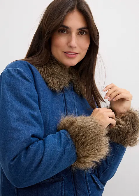 Jeansjacke, leicht wattiert, bonprix