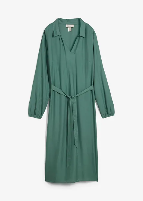 Midikleid aus flie&szlig;ender Viskose, bonprix