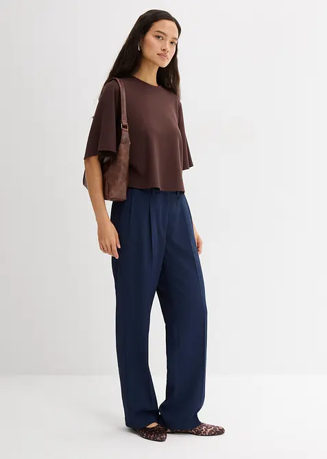 T-Shirt aus bequemen Punto di Roma, bonprix