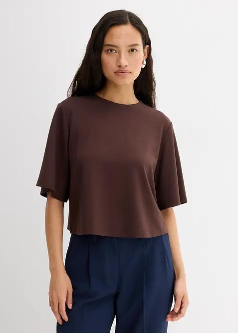 T-Shirt aus bequemen Punto di Roma, bonprix