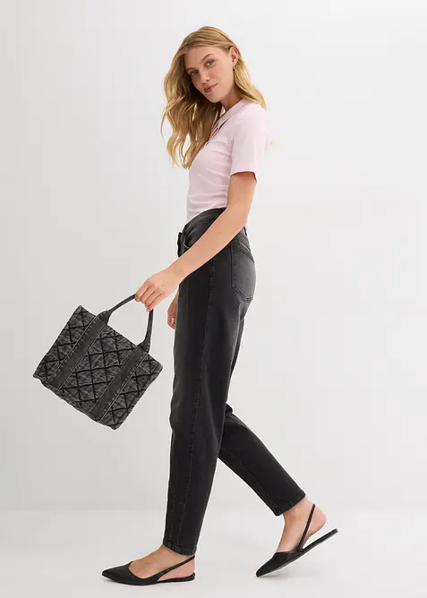 Barrel-Jeans Mid Waist, bonprix