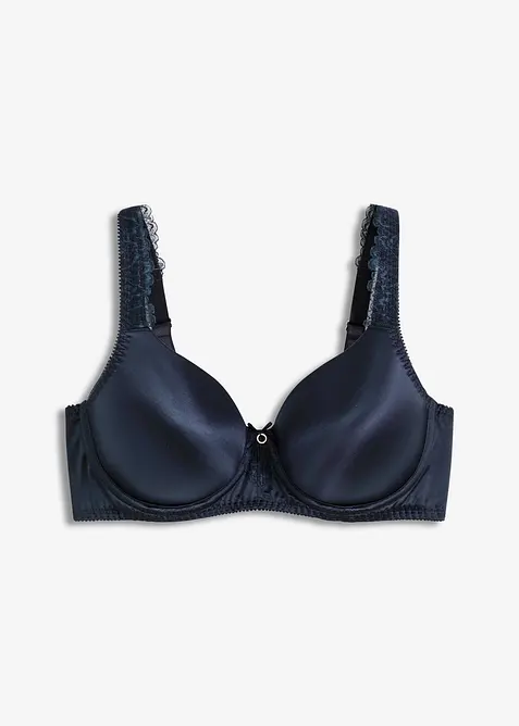 Soutien-gorge à coques en polyamide brillant, bretelles rembourrées, bonprix