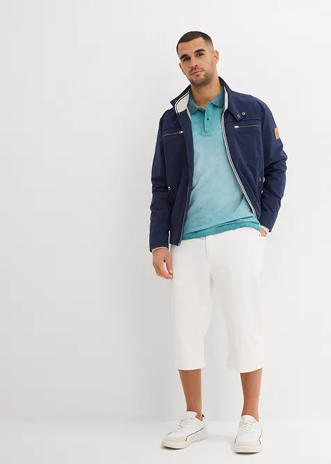 Piqu&eacute;-Poloshirt in gewaschener Optik, bonprix