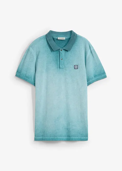 Piqu&eacute;-Poloshirt in gewaschener Optik, bonprix