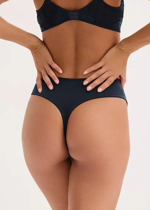 Maxistring mit glänzendem Material (2er Pack), bonprix