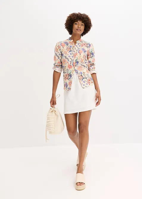 Chemisier &agrave; imprim&eacute; floral, bonprix