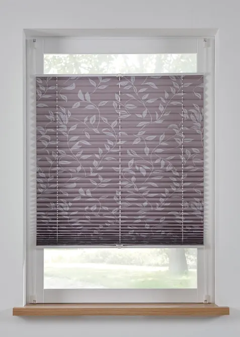 Plissé occultant avec imprimé entrelacs, bonprix