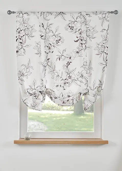 Store à nouettes, imprimé floral, bonprix