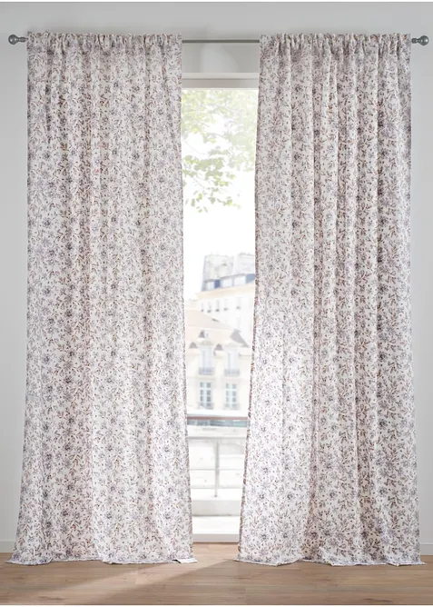 Rideau panneau en coton (1 pce), bonprix