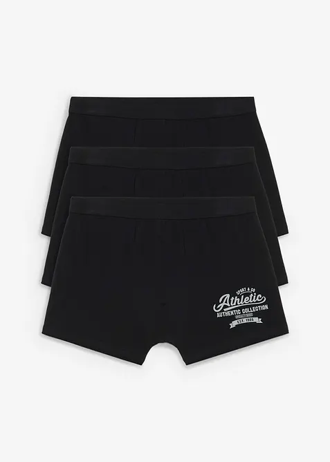 Lot de 3 boxers en coton doux, bonprix