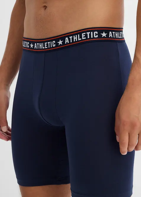 Lot de 2 boxers midi coton, bonprix