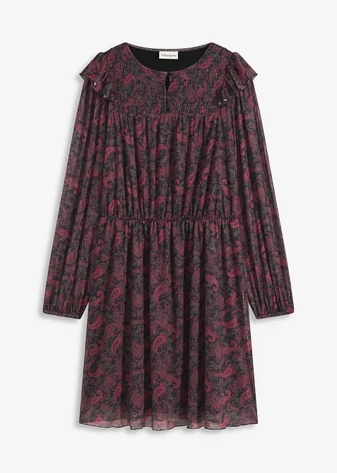 Robe en jersey mesh, bonprix