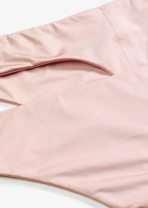 Lot de 2 strings taille haute en matière brillante, bonprix