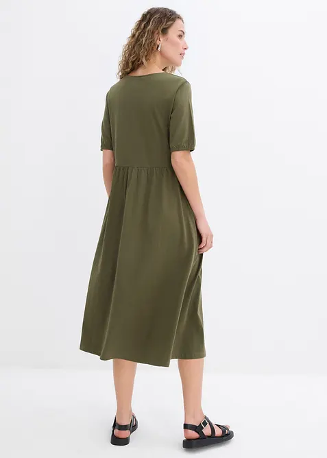 Midikleid aus reiner Baumwolle, bonprix