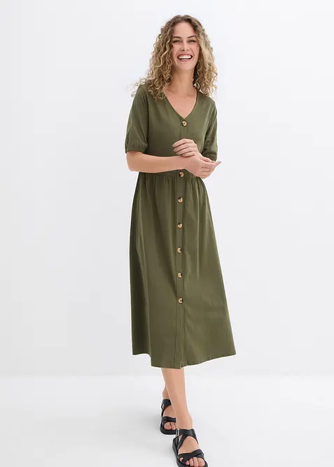 Midikleid aus reiner Baumwolle, bonprix