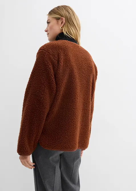 Teddy-Fleece Jacke, bonprix