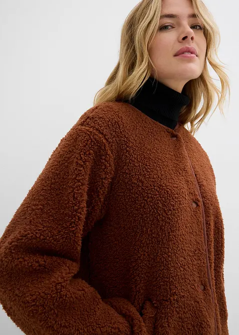Teddy-Fleece Jacke, bonprix