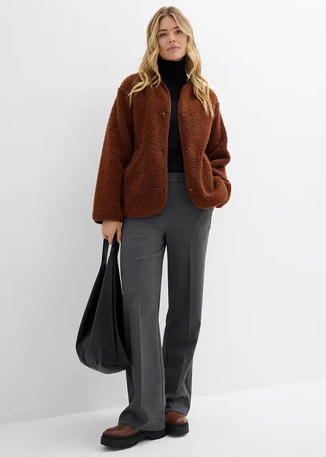 Teddy-Fleece Jacke, bonprix