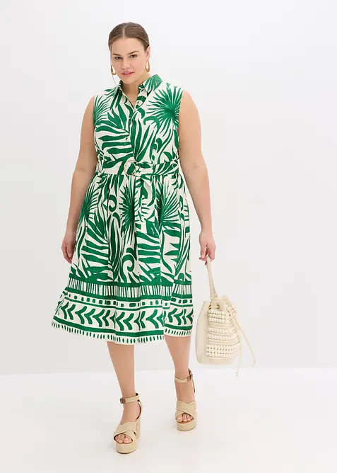 Blusenkleid aus fließender Viskose, bonprix