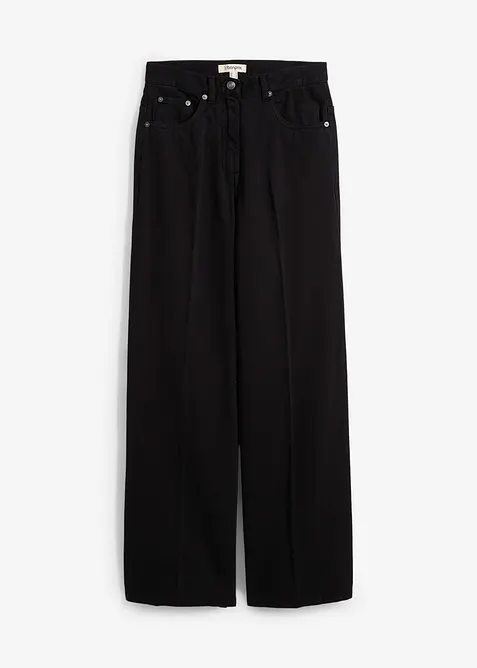 Pantalon à pinces en twill 100% coton, bonprix