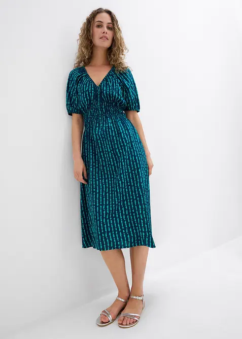 Robe midi en viscose douce, bonprix