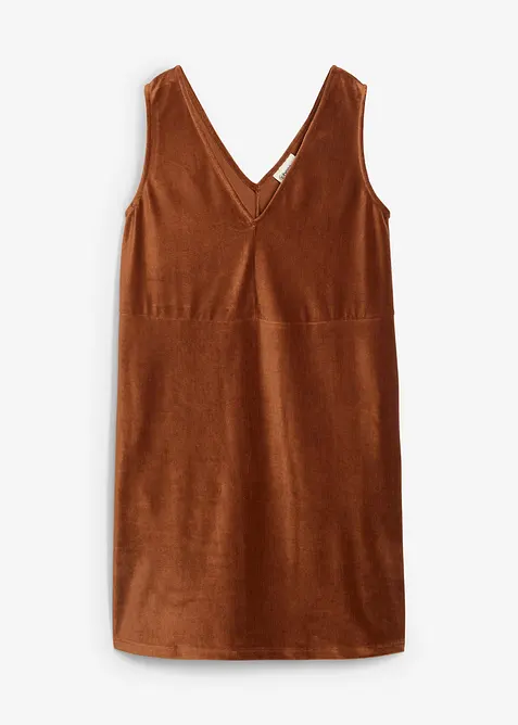 Latzkleid aus Jerseycord, bonprix