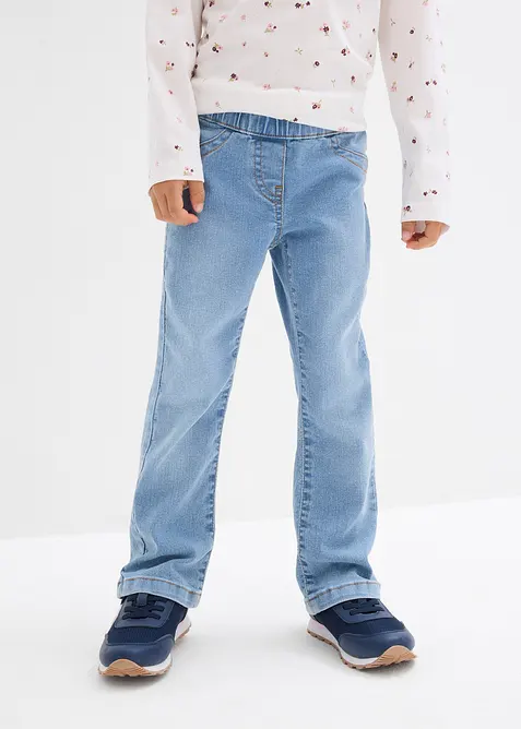 Jean bootcut taille mi-haute élastiquée, bonprix