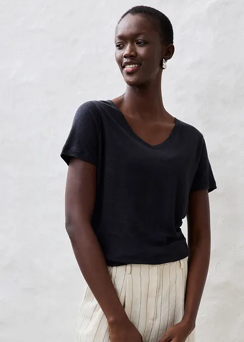 T-shirt 100% lin, bonprix