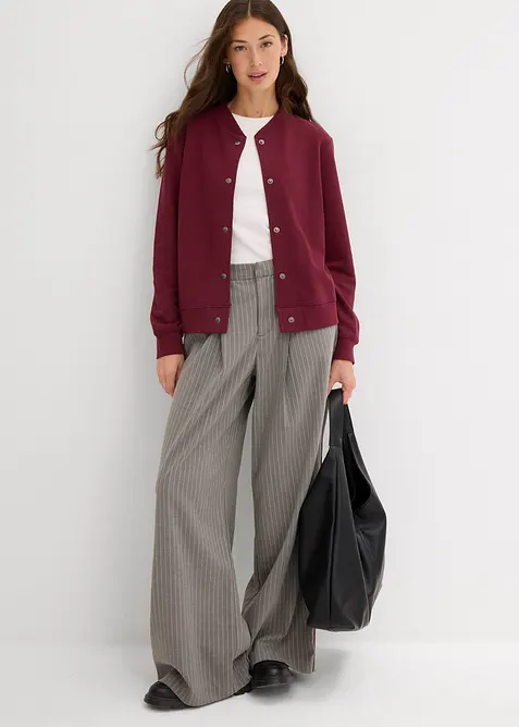 Blouson boutonné en molleton, bonprix