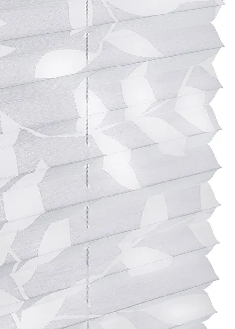 Store plissé avec motif feuilles en dévoré, bonprix