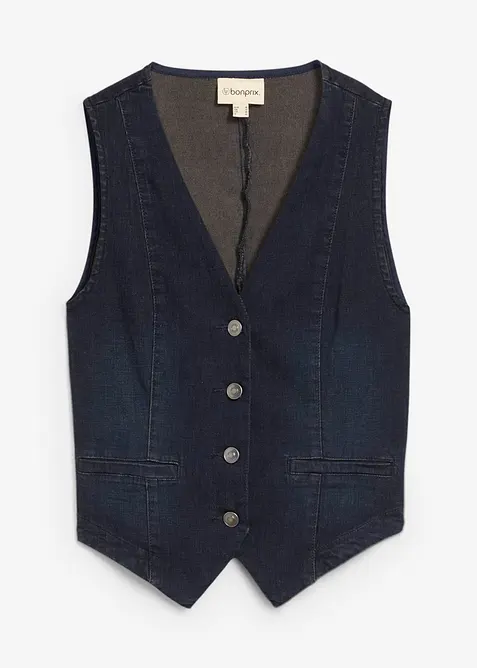 Gilet sans manches en jean, bonprix