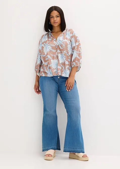 Blouse douce en viscose mélangée, bonprix