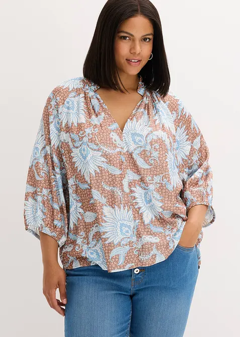 Blouse douce en viscose mélangée, bonprix