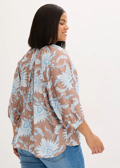Blouse douce en viscose mélangée, bonprix