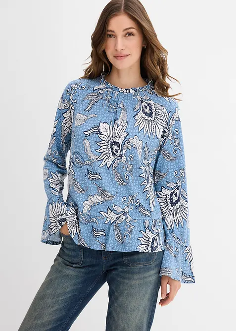 Shirtbluse aus softem Modal-Mix, bonprix