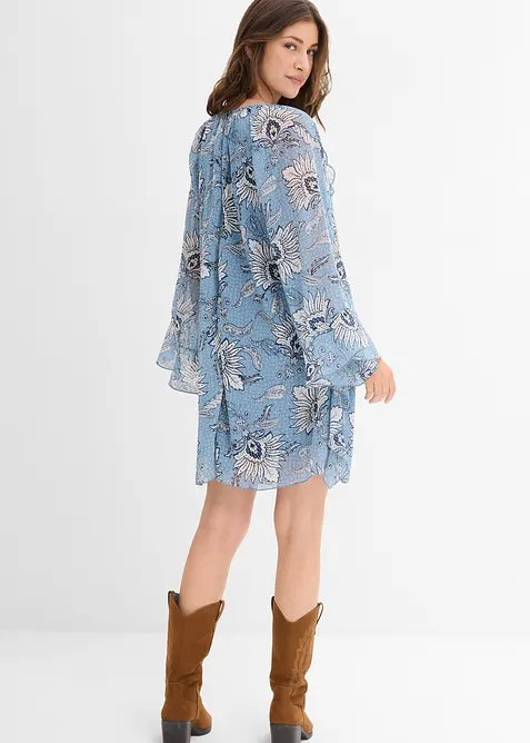 Robe-tunique en mousseline texturée, bonprix