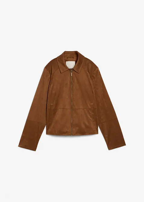 Velourslederimitat-Jacke, bonprix