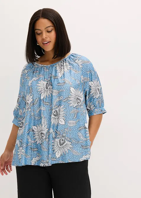 Blouse en fine viscose mélangée, bonprix