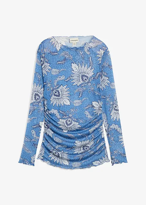 Langarmshirt aus feinem Mesh, bonprix