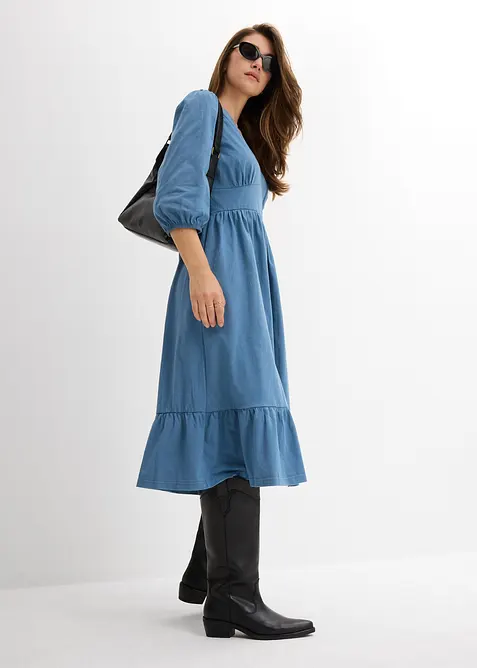 Jerseykleid aus reiner Baumwolle, bonprix