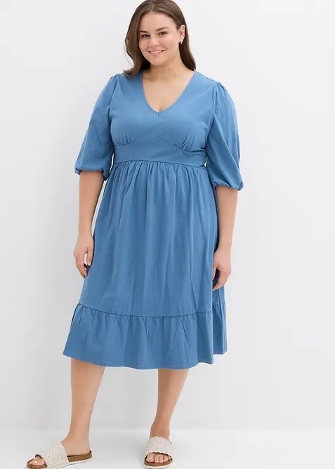Jerseykleid aus reiner Baumwolle, bonprix