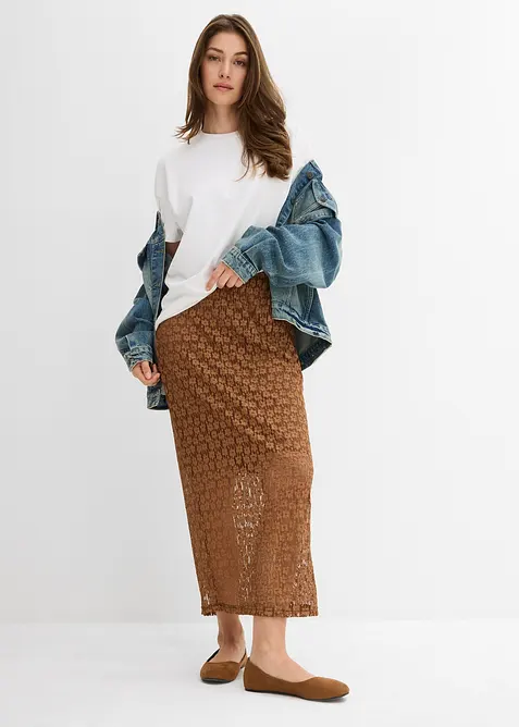 Maxirock aus Spitze, bonprix