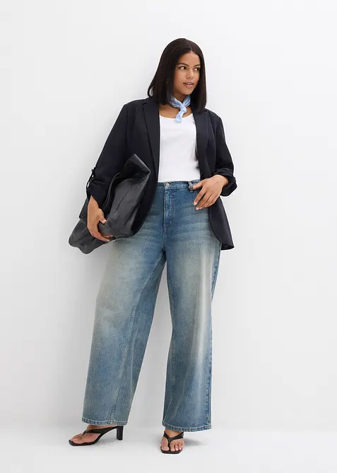 Jean large taille haute, bonprix