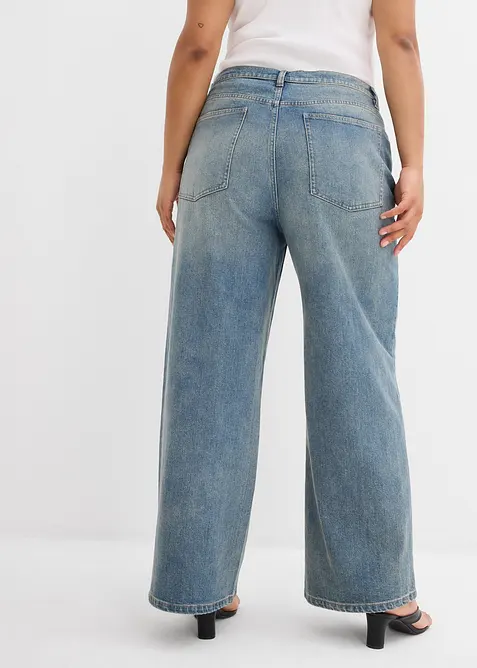 Jean large taille haute, bonprix