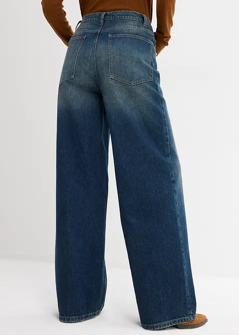 Wide-Leg-Jeans High Waist, bonprix
