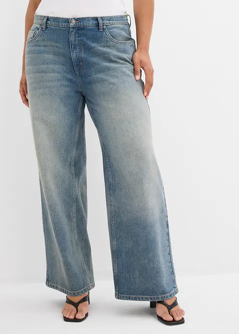 Jean large taille haute, bonprix