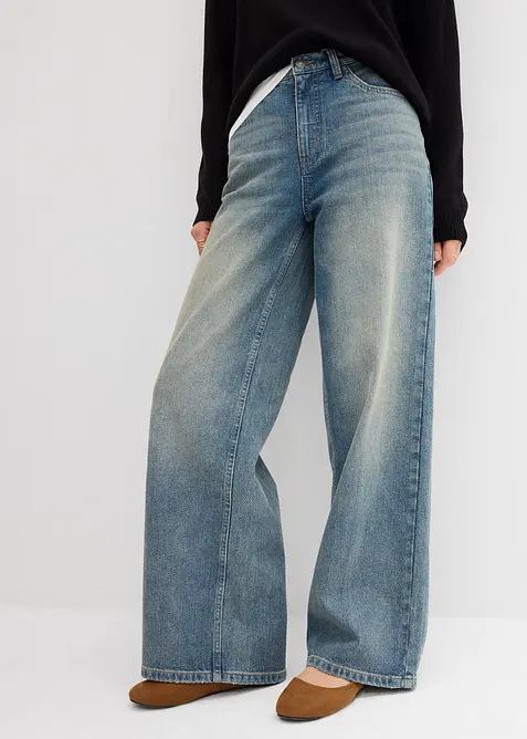 Jean large taille haute, bonprix