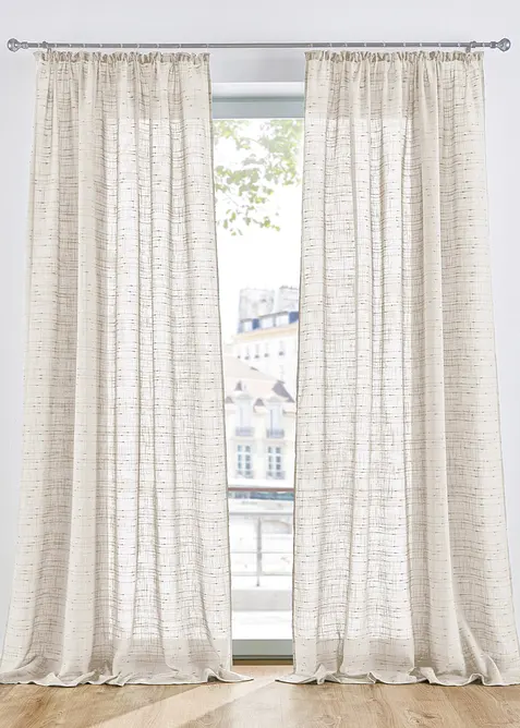 Gardine mit Struktur, in vielen Größen (1er Pack), bonprix