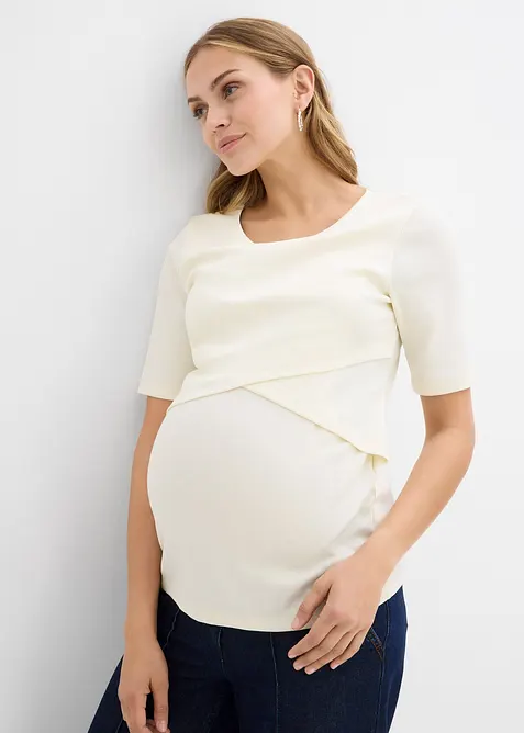 Ripp-Umstands- und Stillshirts aus reiner Bio-Baumwolle (2er Pack), bonprix